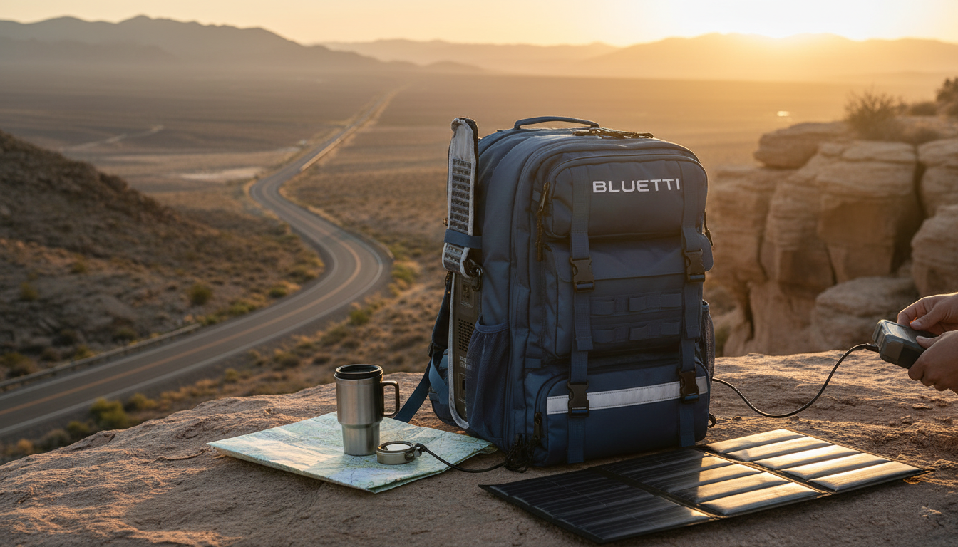 268.8Wh LiFePO4 Solar Backpack Power for Travel