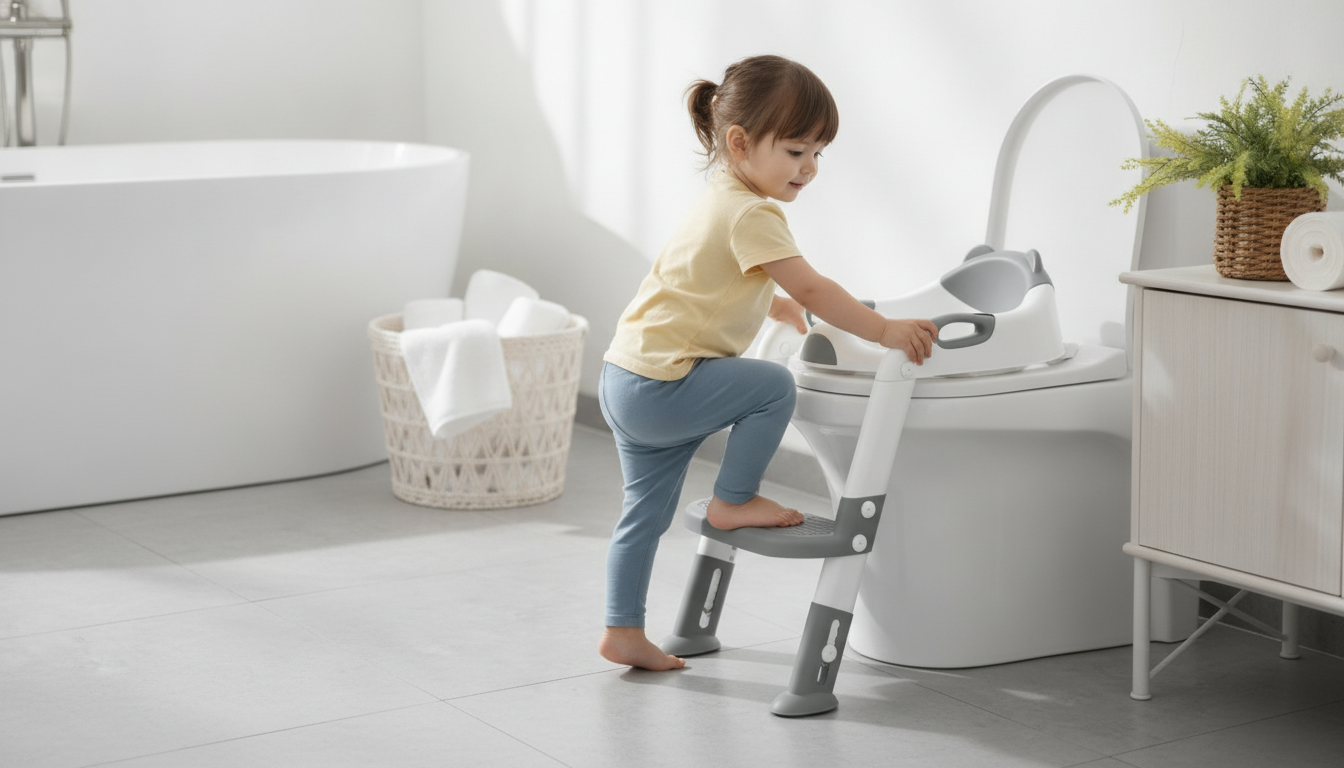 Safer Potty Training: Adjustable Non-Slip Ladder Seat